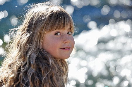 Water person girl hair Photo