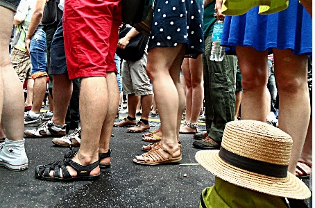 Shoe street crowd summer Photo