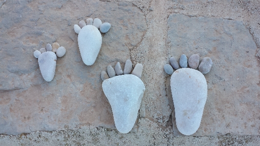 Photo Sable rock blanc pieds