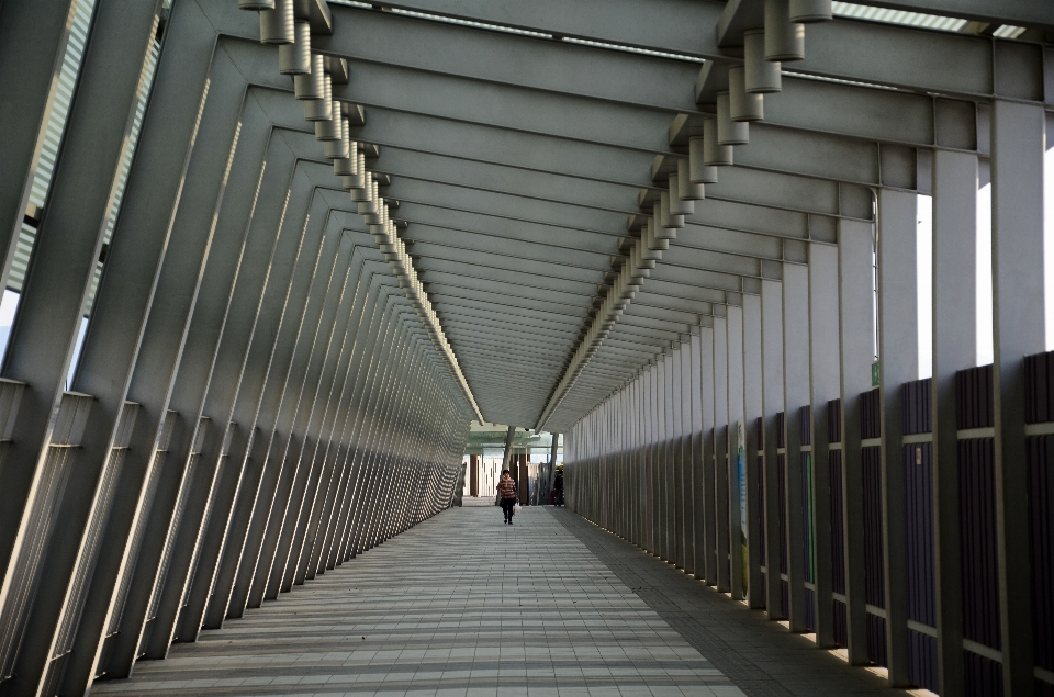 Gehen person brücke allein