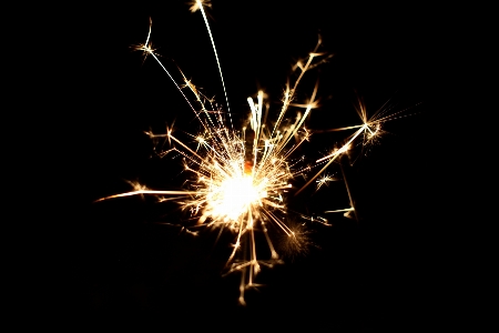 Light flower dark sparkler Photo