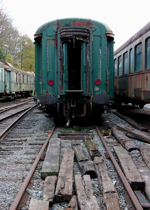 Track railway wagon old