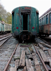 Track railway wagon old Photo