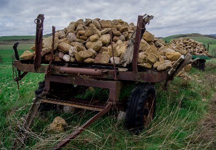 Work grass wood field Photo