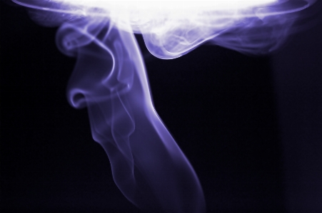 Light purple smoke darkness Photo