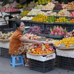 Fruit city food vendor Photo