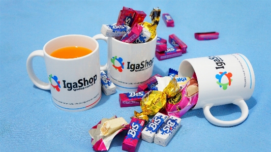 Glass chocolate mug toy Photo