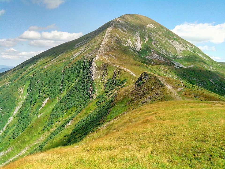 пейзаж гора небо солнце