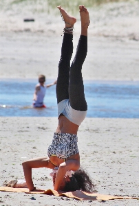 Beach sea sand girl Photo