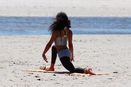 Beach sea sand girl Photo