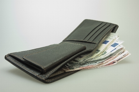 Leather money wallet brand Photo