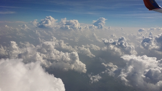 Foto Cakrawala sayap awan langit