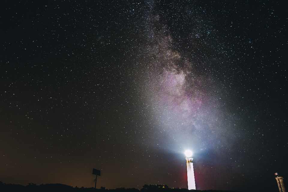 ışık deniz feneri gece yıldız