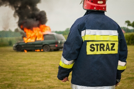 Photo Personne feu profession jaune