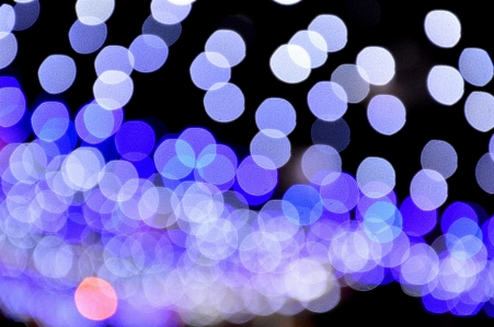 Light bokeh blur night Photo