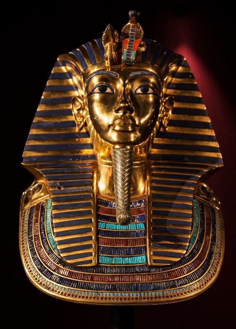 Golden egypt mask illustration