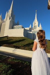 Girl vacation religion landmark Photo