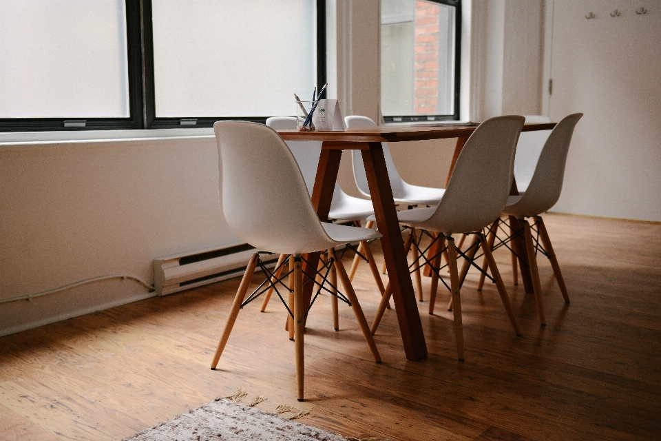 Desk table wood chair