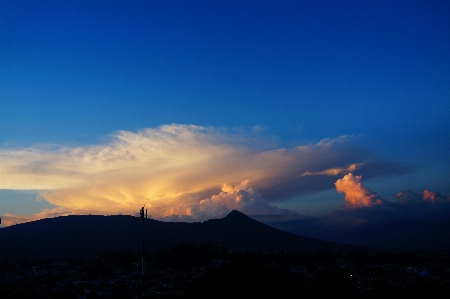 Landscape horizon mountain cloud Photo