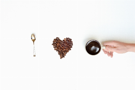 手 クリエイティブ コーヒー カップ 写真