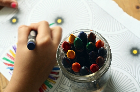 Hand table creative glass Photo