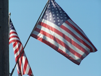 Foto Bendera amerika amerika
 kebebasan