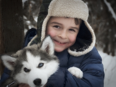 Snow winter people boy Photo