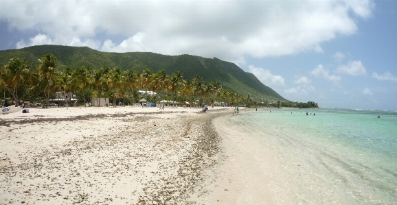 Foto Pantai laut pesisir pasir