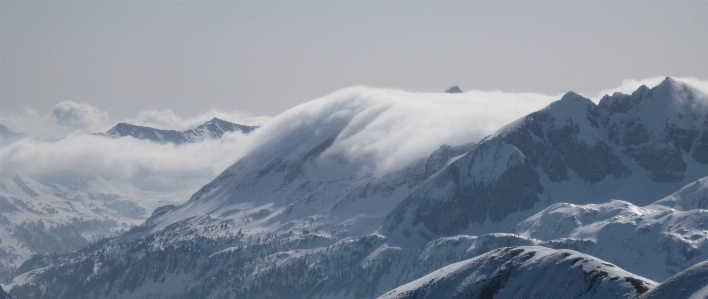 自然 山 雪 冬 写真