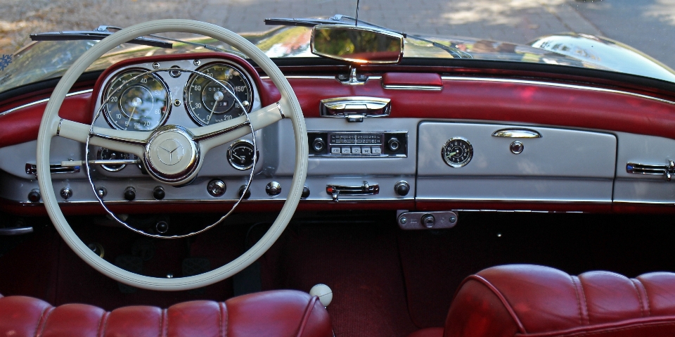 Cuero auto interior viejo