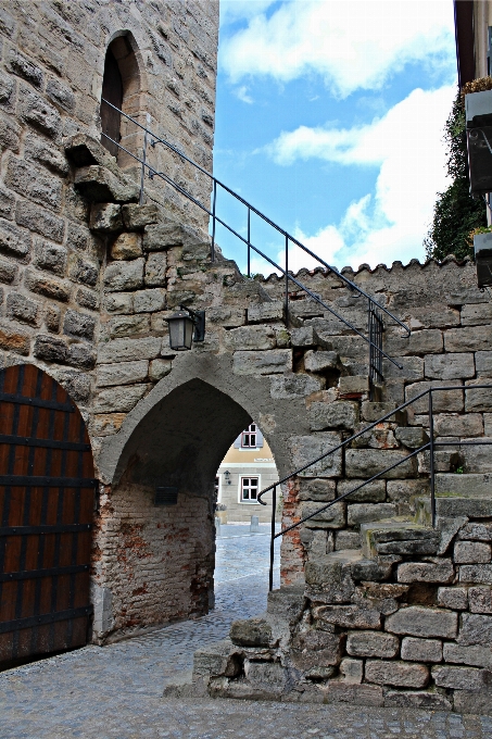 Rock architecture town building