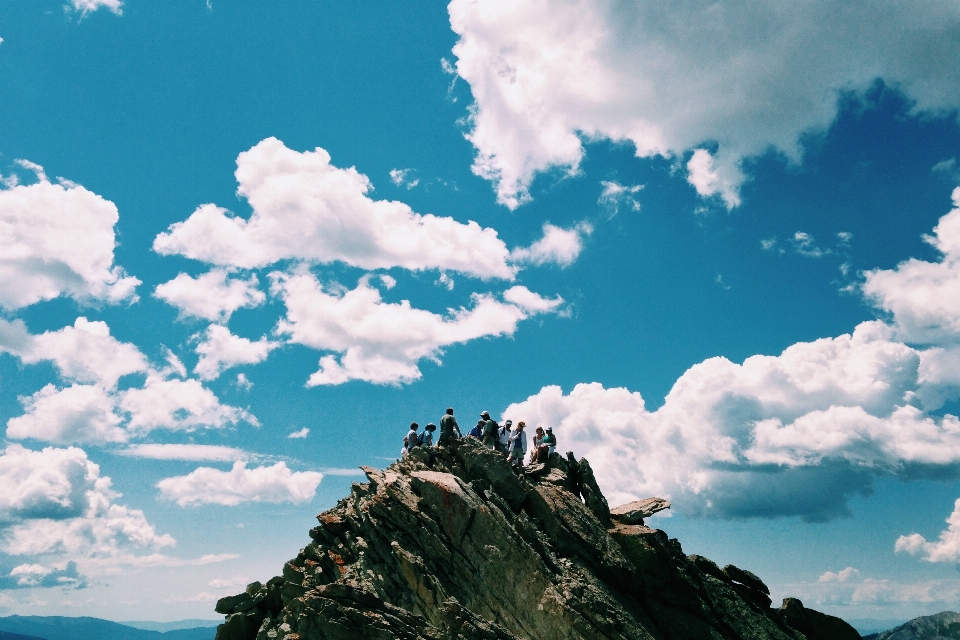 Natur horizont berg wolke