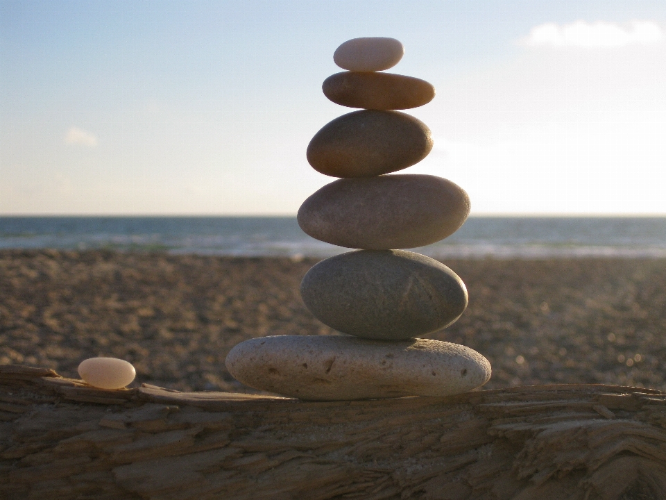 Beach sea sand rock