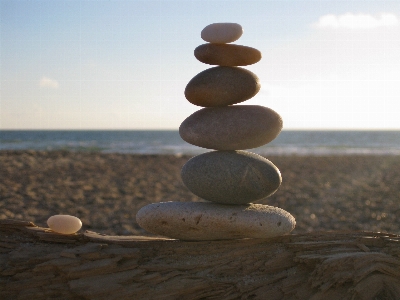 Beach sea sand rock Photo