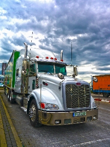 Transport truck vehicle usa Photo