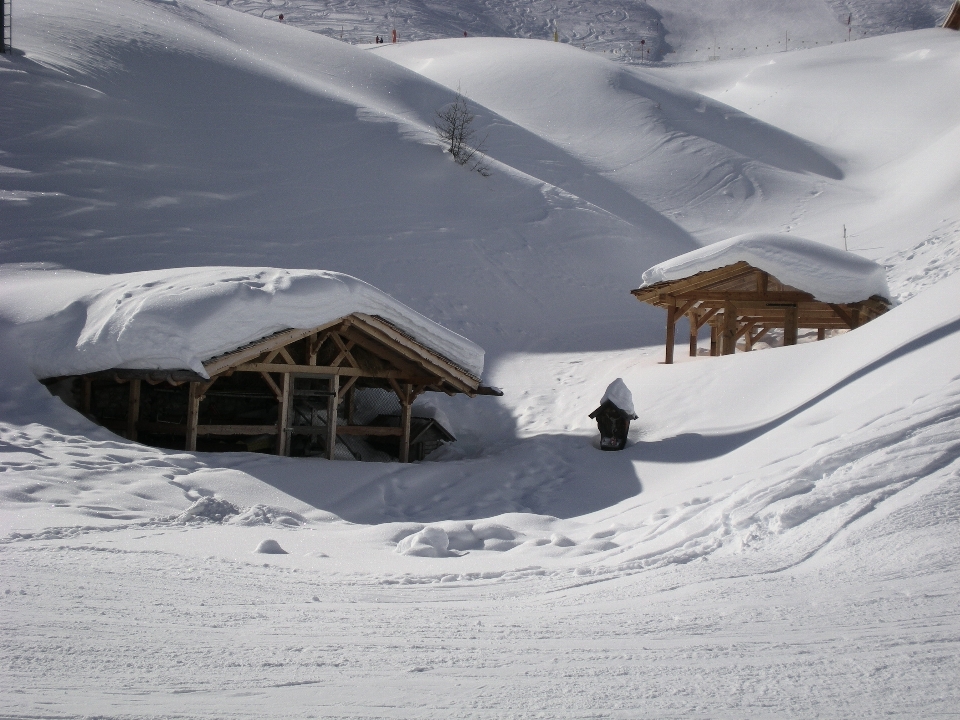 Paisagem natureza montanha neve