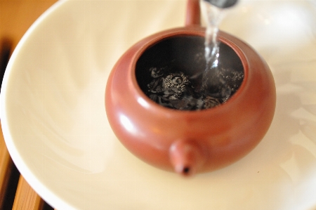 Fruit tea teapot dish Photo