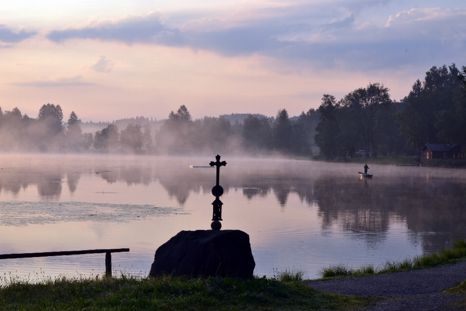 пейзаж море дерево вода