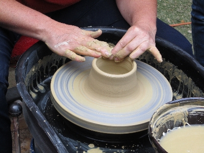 Wheel pottery material art Photo