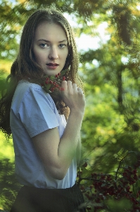 Forest grass person plant Photo