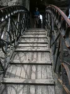 Wood track bridge wheel Photo