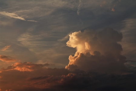 Light cloud sky sunrise Photo