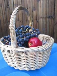 Apple table fruit plank Photo