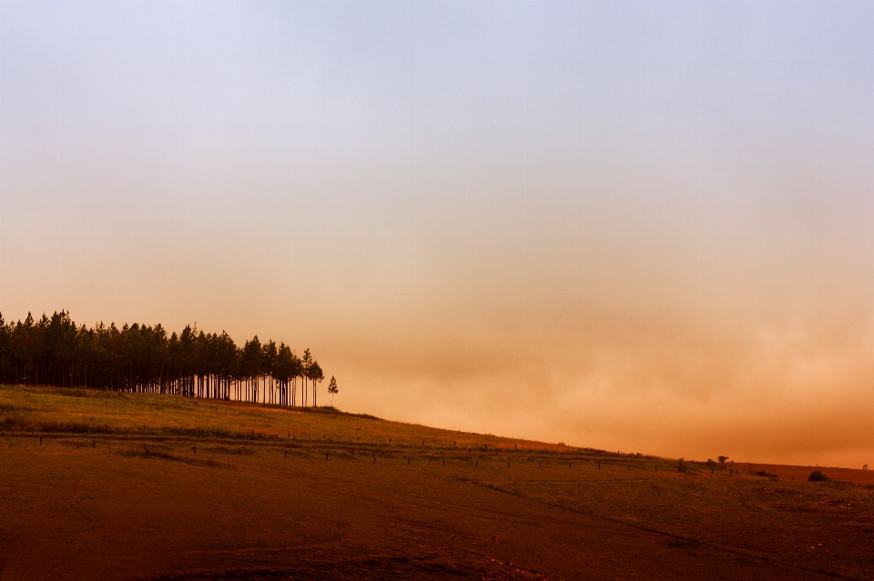 Paesaggio sabbia orizzonte nube