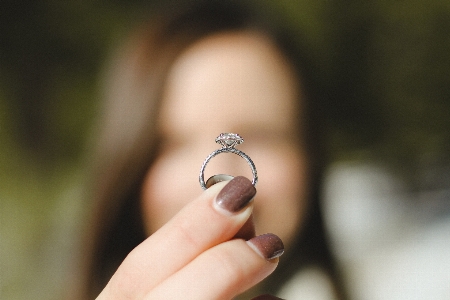 Hand woman photography ring Photo