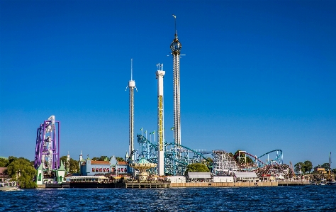 Sea outdoor dock skyline Photo