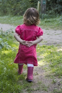 Grass girl lawn meadow Photo