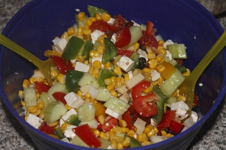 Gericht essen salat produzieren Foto