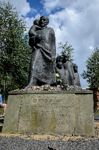 Foto Monumen patung kuburan kematian