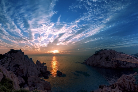 風景 海 海岸 rock 写真